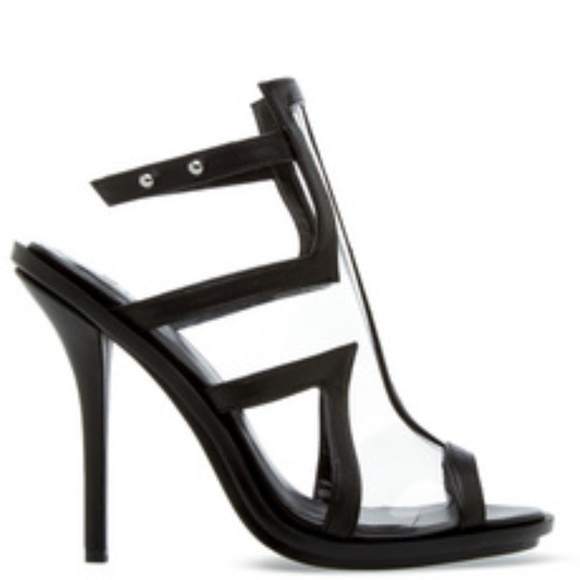 Shoedazzle Tanika Heel Sandal NIB 7.5 Blk - Picture 1 of 6